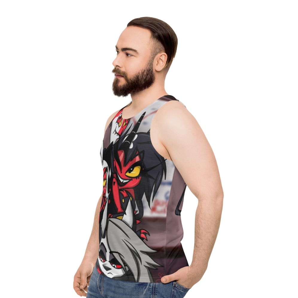 Helluva Boss Cartoon Unisex Tank Top - men side