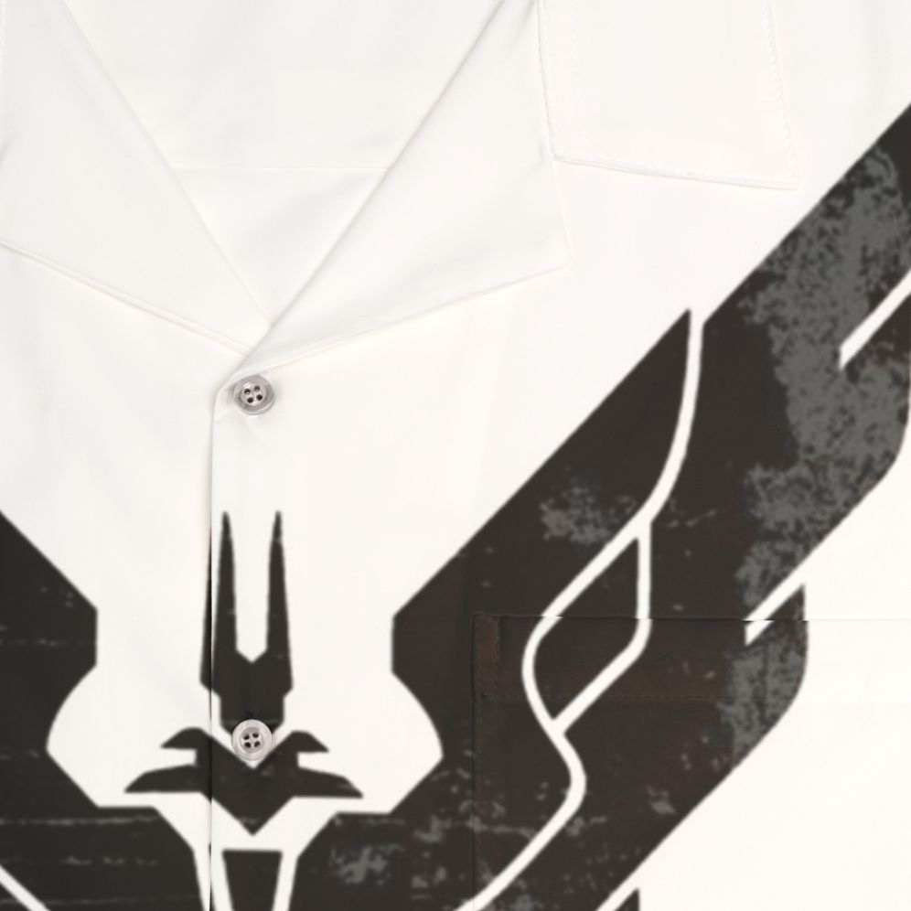 Elite Dangerous Elite Rank Hawaiian Shirt - Detail