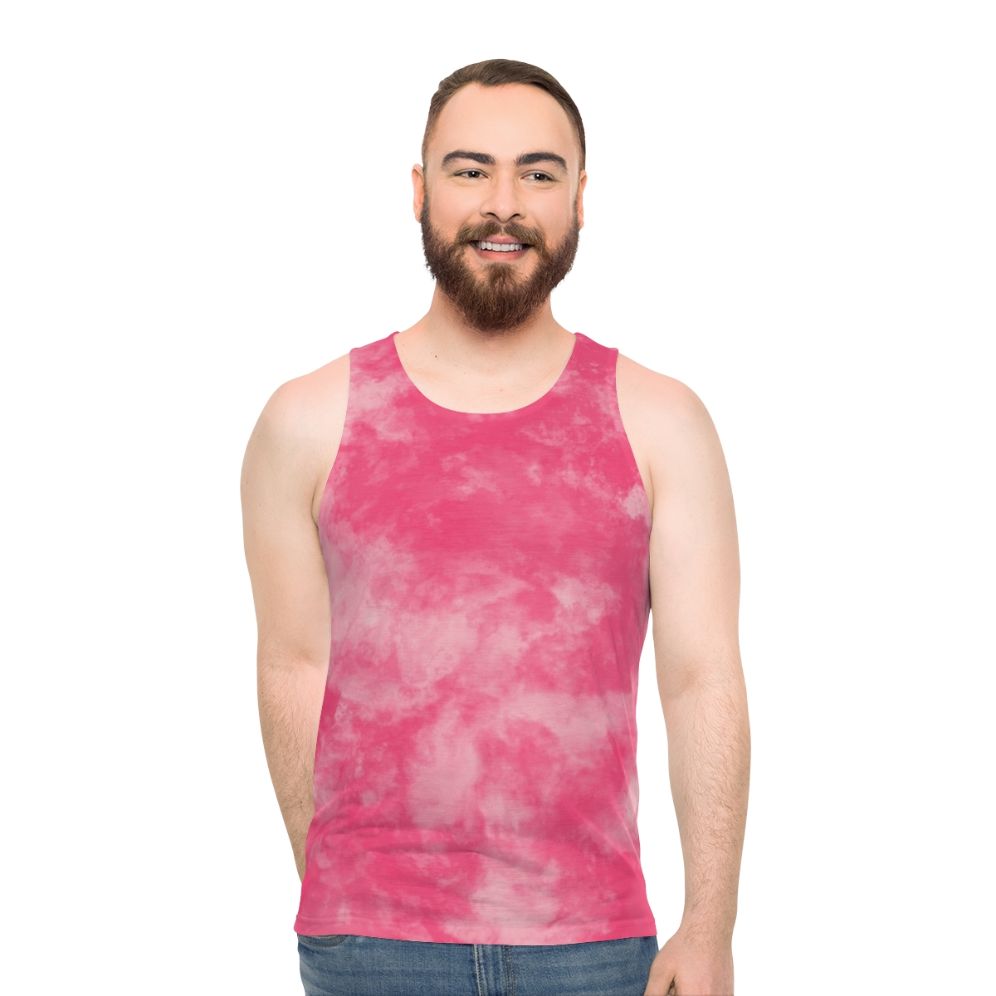 Colorful abstract design unisex tank top - men