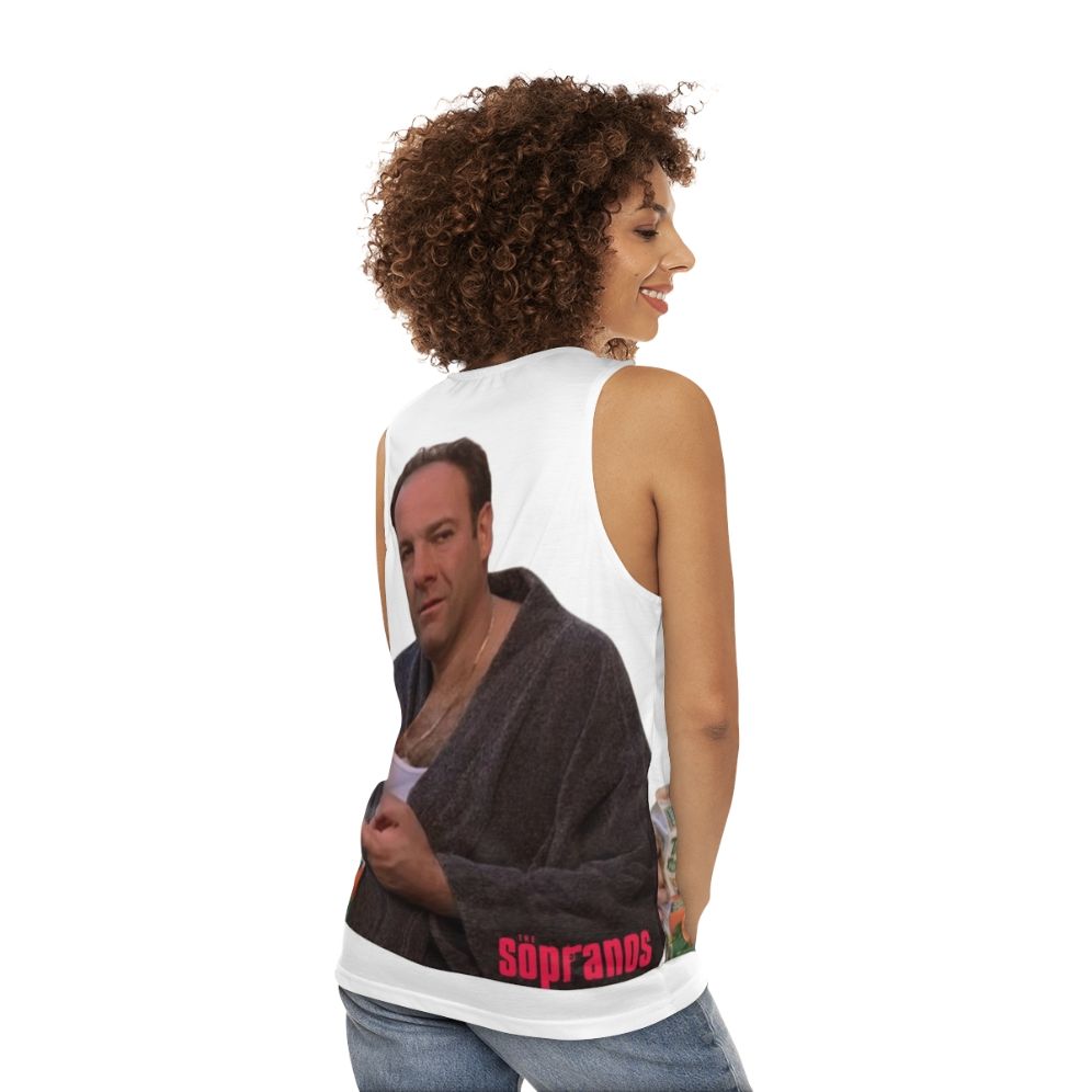 Tony Soprano Unisex Tank Top - women back