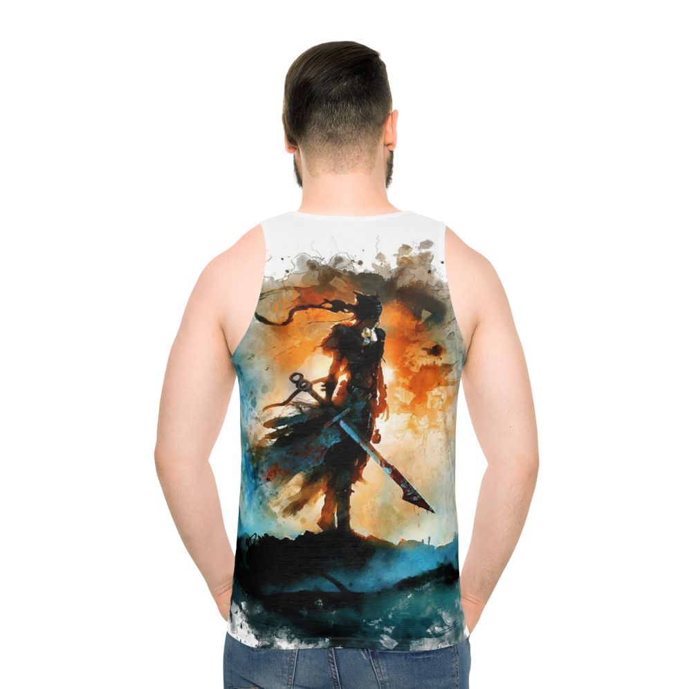 Hellblade: Senua's Sacrifice unisex tank top featuring Norse mythology - men back