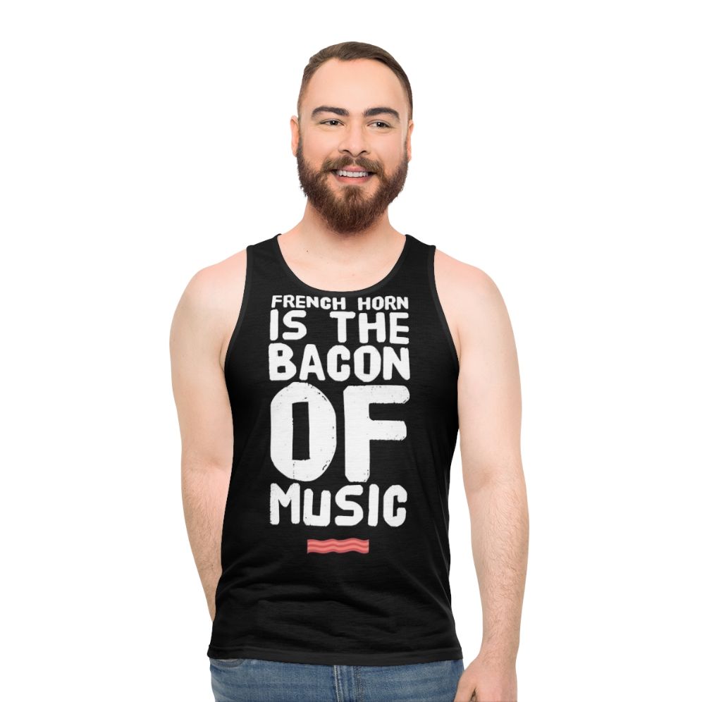 Funny French Horn Lover Unisex Tank Top - men