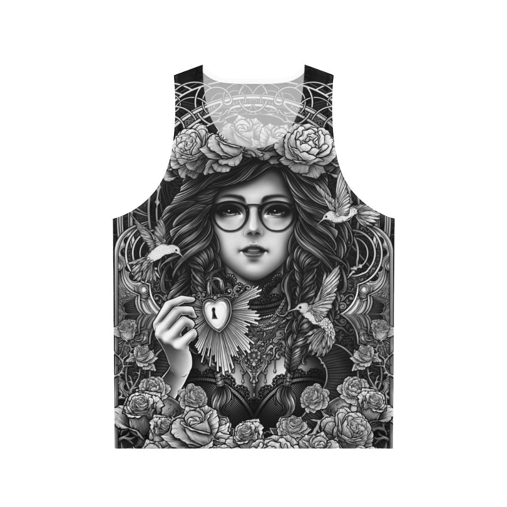 Gothic and occult inspired unisex tank top