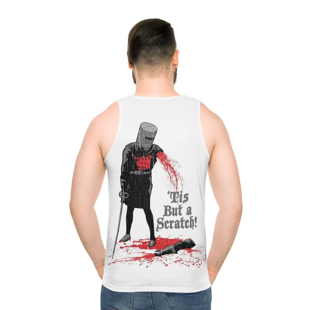 Unisex "Tis But A Scratch" Monty Python Tank Top - men back