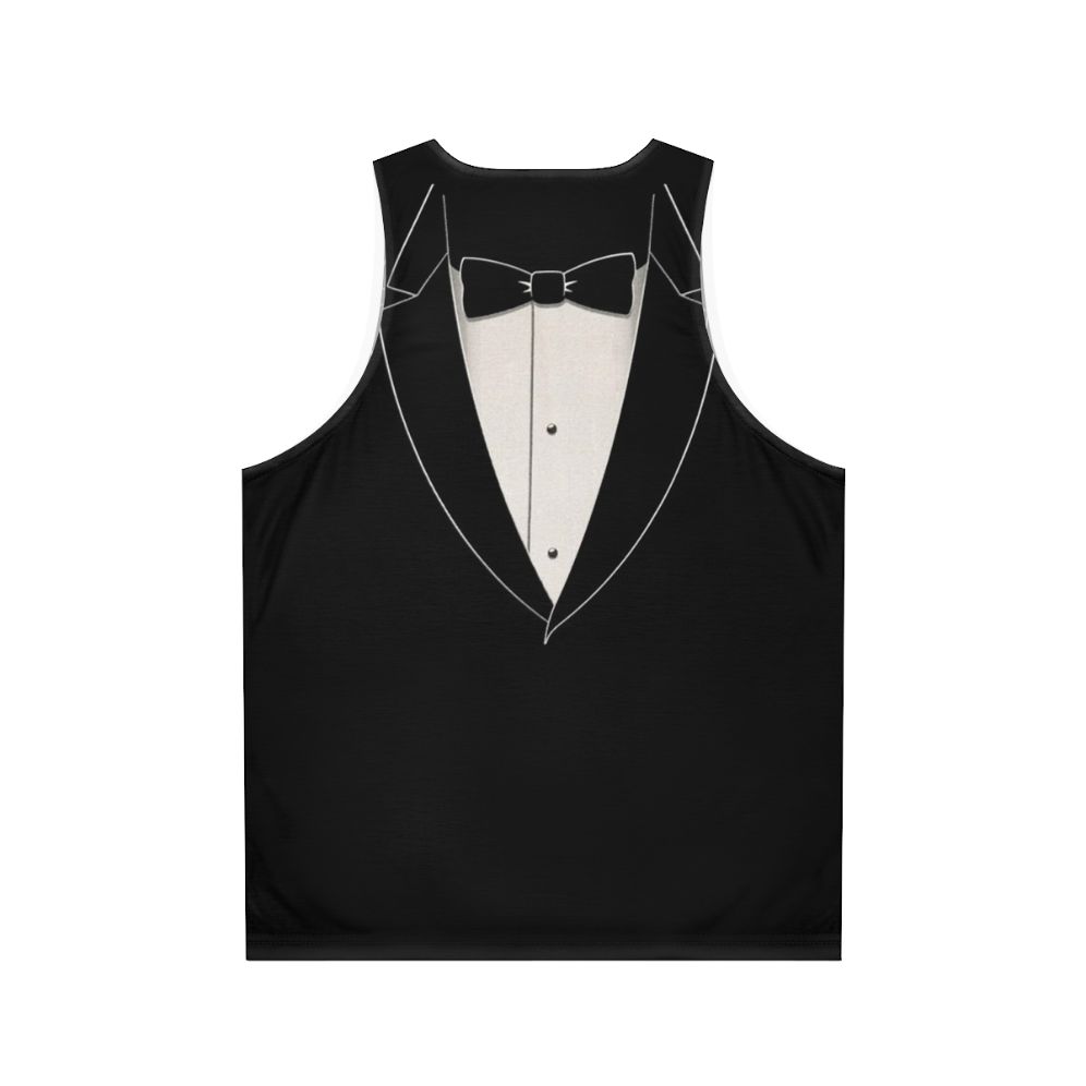 Tuxedo Unisex Tank Top - Back