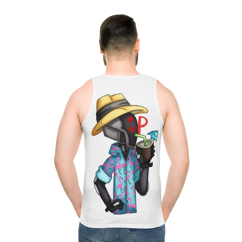 Borderlands Zer0 Unisex Summer Tank Top - men back