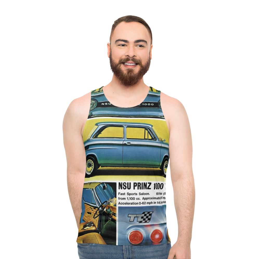 Vintage NSU Prinz Wankel Rotary Engine Unisex Tank Top - men