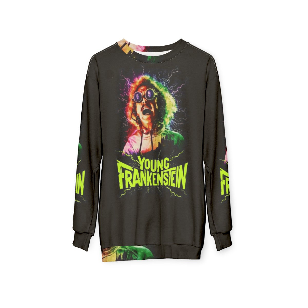 Gene Wilder Young Frankenstein Parody Sweatshirt - hanging