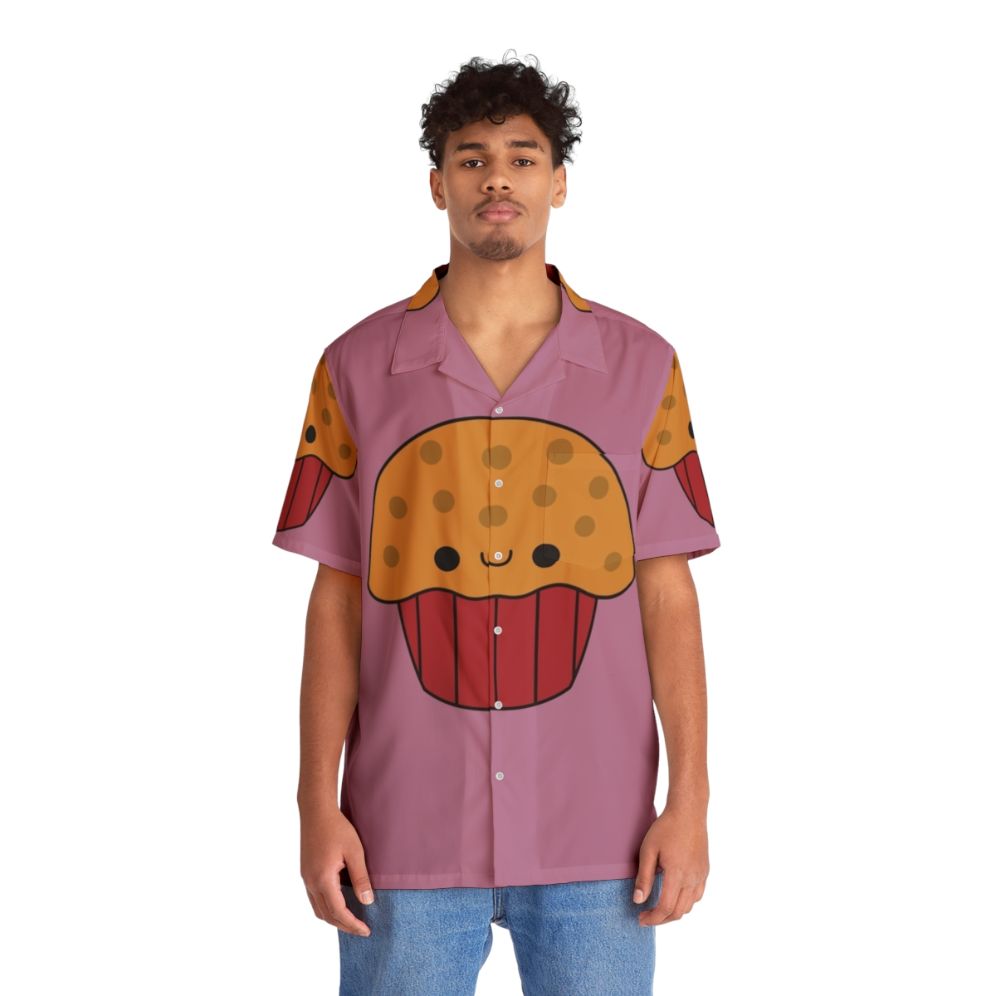 Cute Kawaii Muffin Hawaiian Shirt - People Front