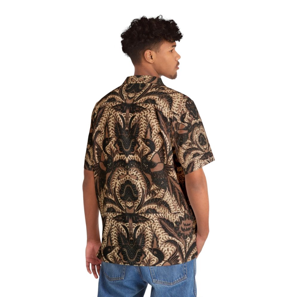 Batik 005 Hawaiian Shirt with Bird and Flower Design - People Back