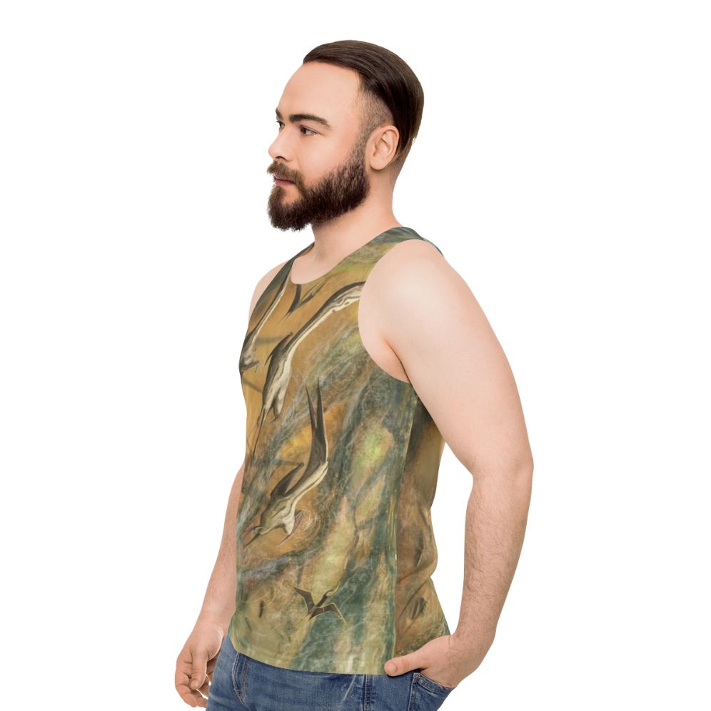 Wandering Azhdarchid Pterosaurs Unisex Tank Top - men side