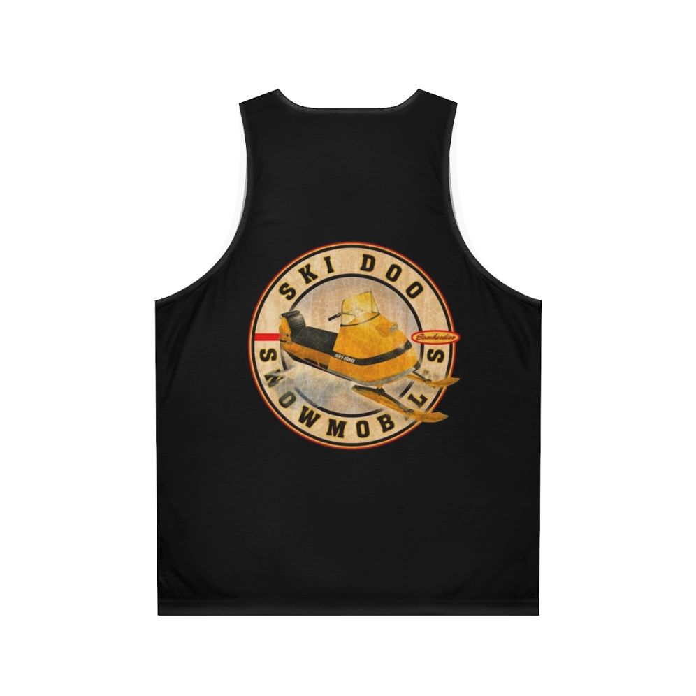 Vintage Ski-Doo Snowmobile Unisex Tank Top - Back