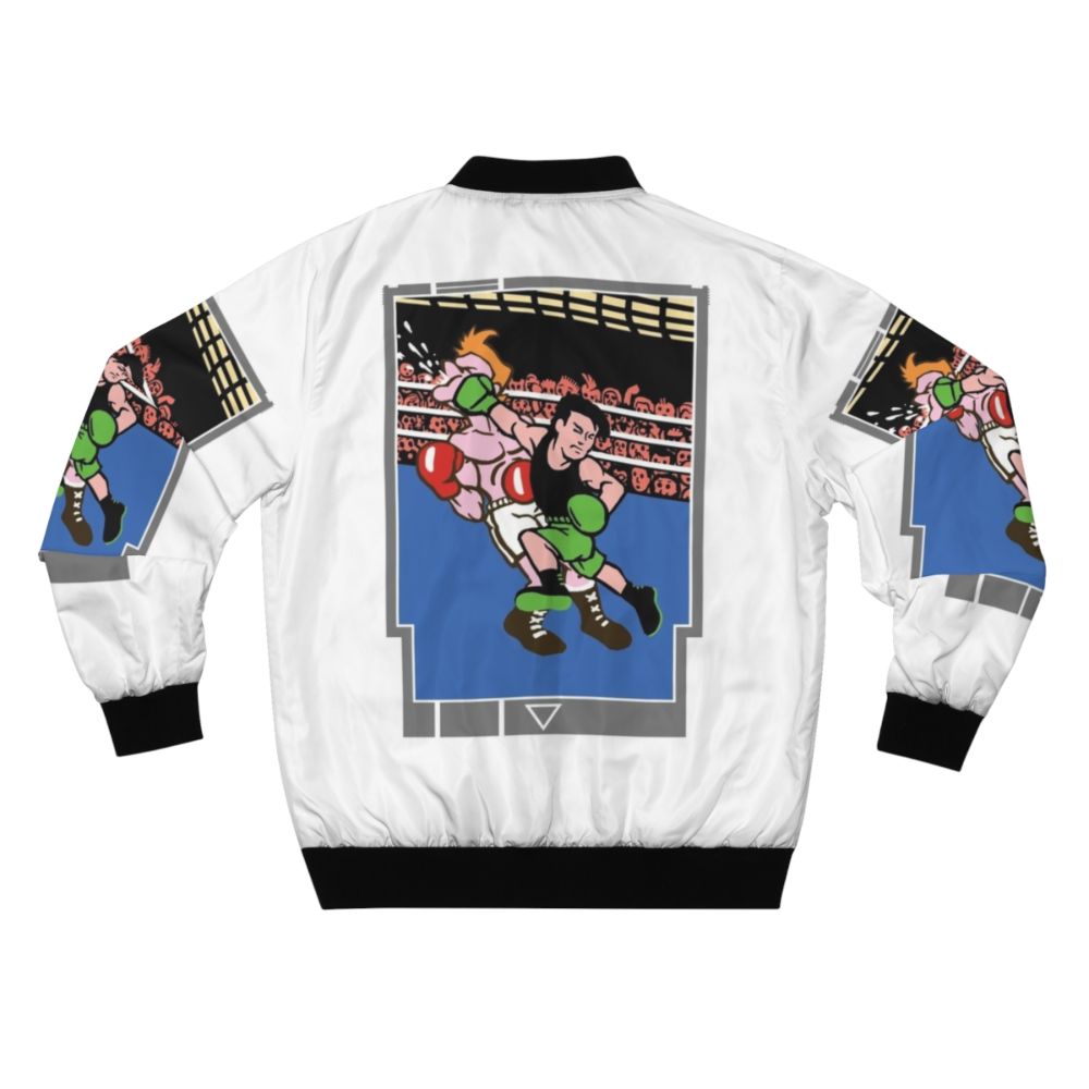 8-bit style Nintendo PunchOut! bomber jacket - Back