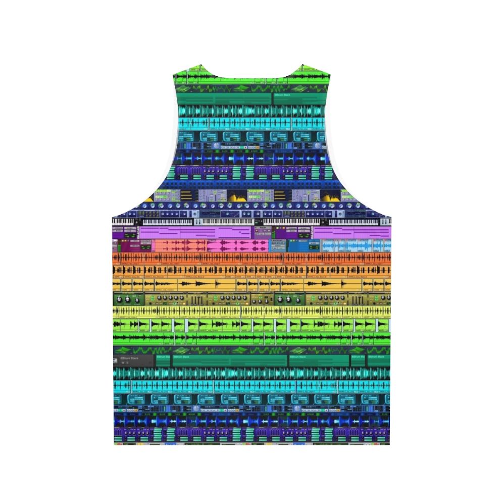 Unisex music producer tank top - Back