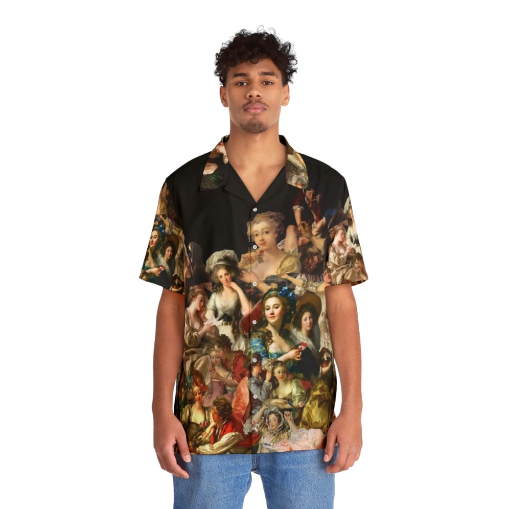 Artistic Hawaiian Shirt with Baroque, Renaissance, and Rococo Inspired Designs - Lifestyle