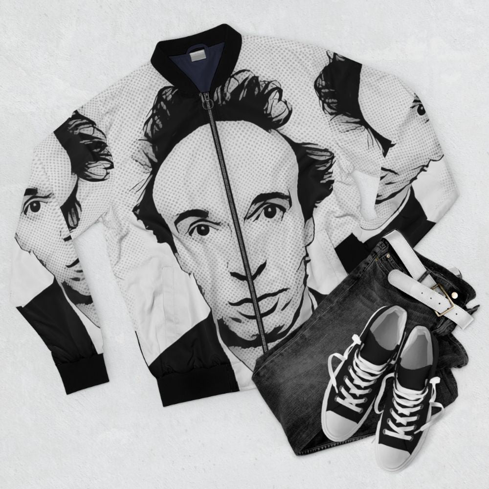 Roberto Benigni Pop Art Bomber Jacket - Flat lay