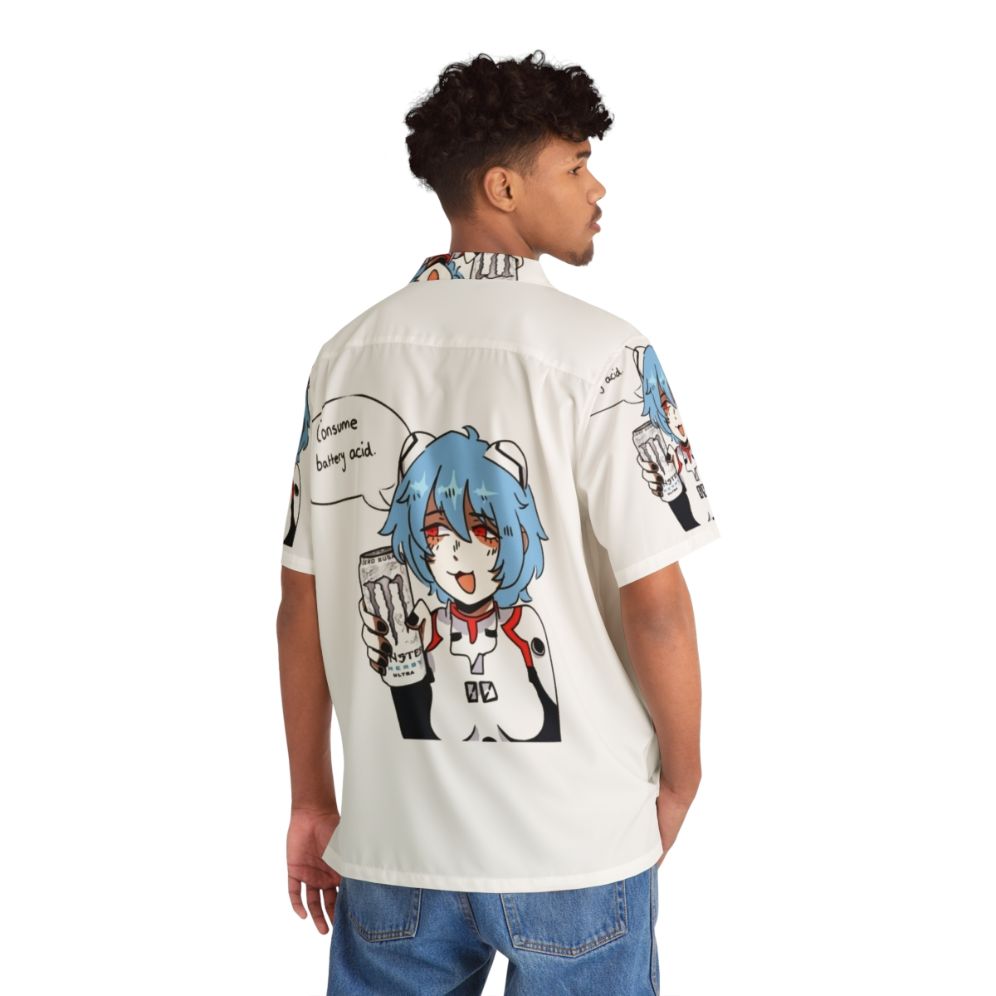 Rei Ayanami Monster Energy Hawaiian Shirt - People Back