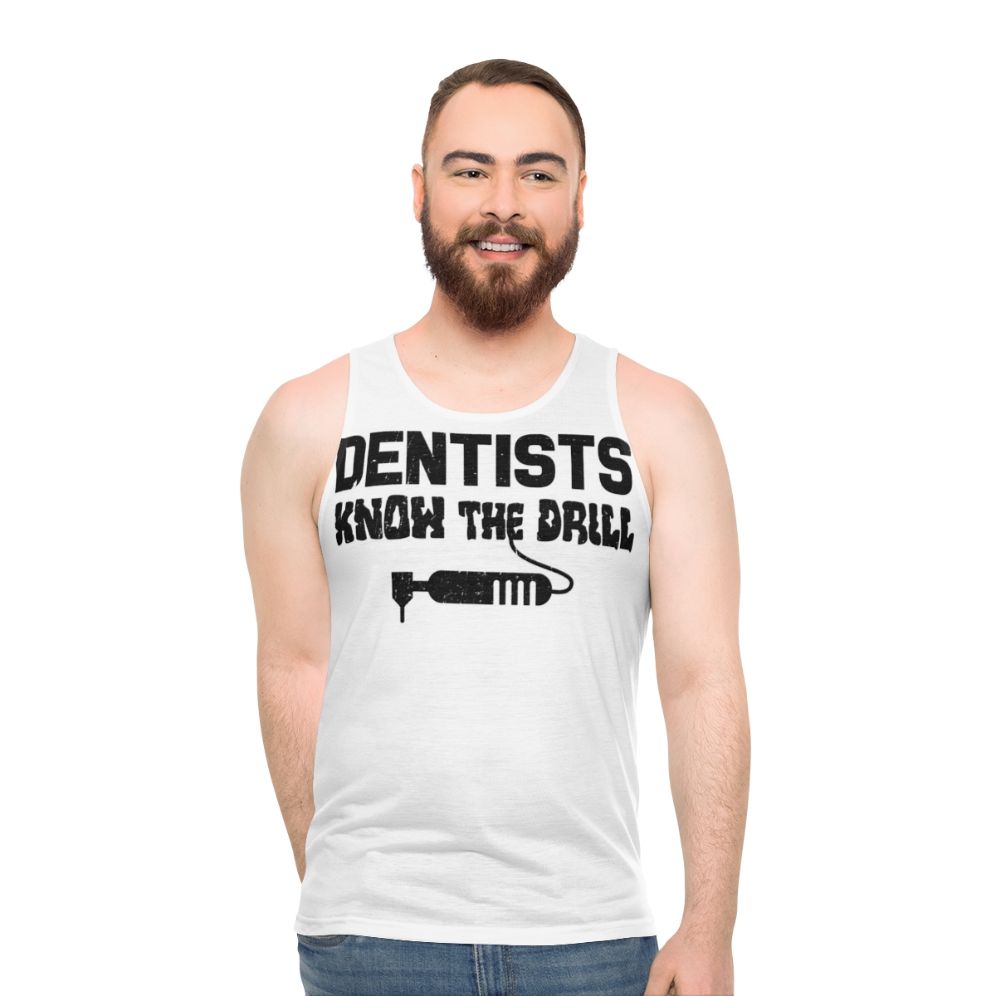 Dentist's Pun Unisex Tank Top - men