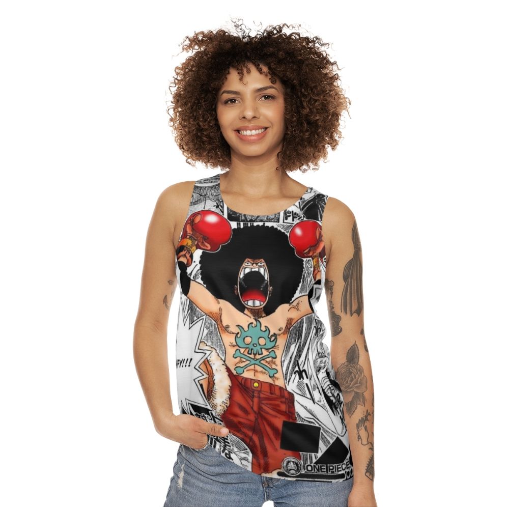 Afro Luffy Inspired Unisex Tank Top - women