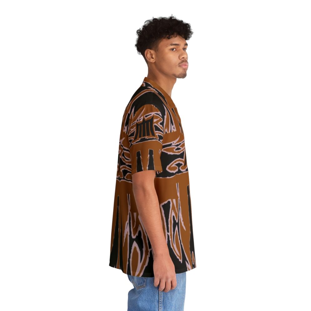 Riveted Hawaiian Shirt with Acceleracers and Metal Maniacs Designs - People Pight