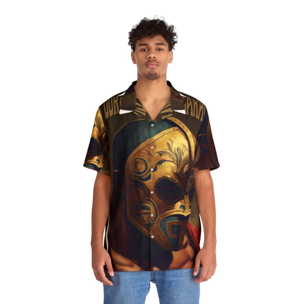 Masked Wrestler Hawaiian Shirt - People Front