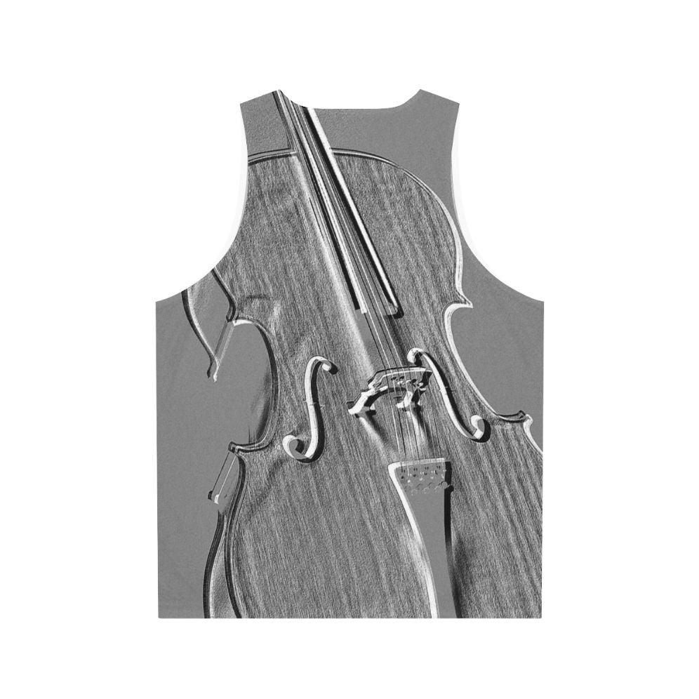 Cello Musician's Grey Tank Top - Back