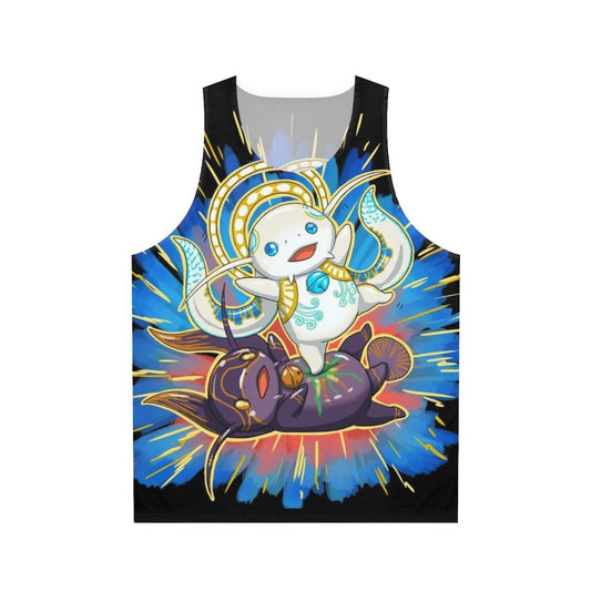 Unisex Hydaelyn Kick Namazu Gaming Tank Top for Final Fantasy XIV Fans