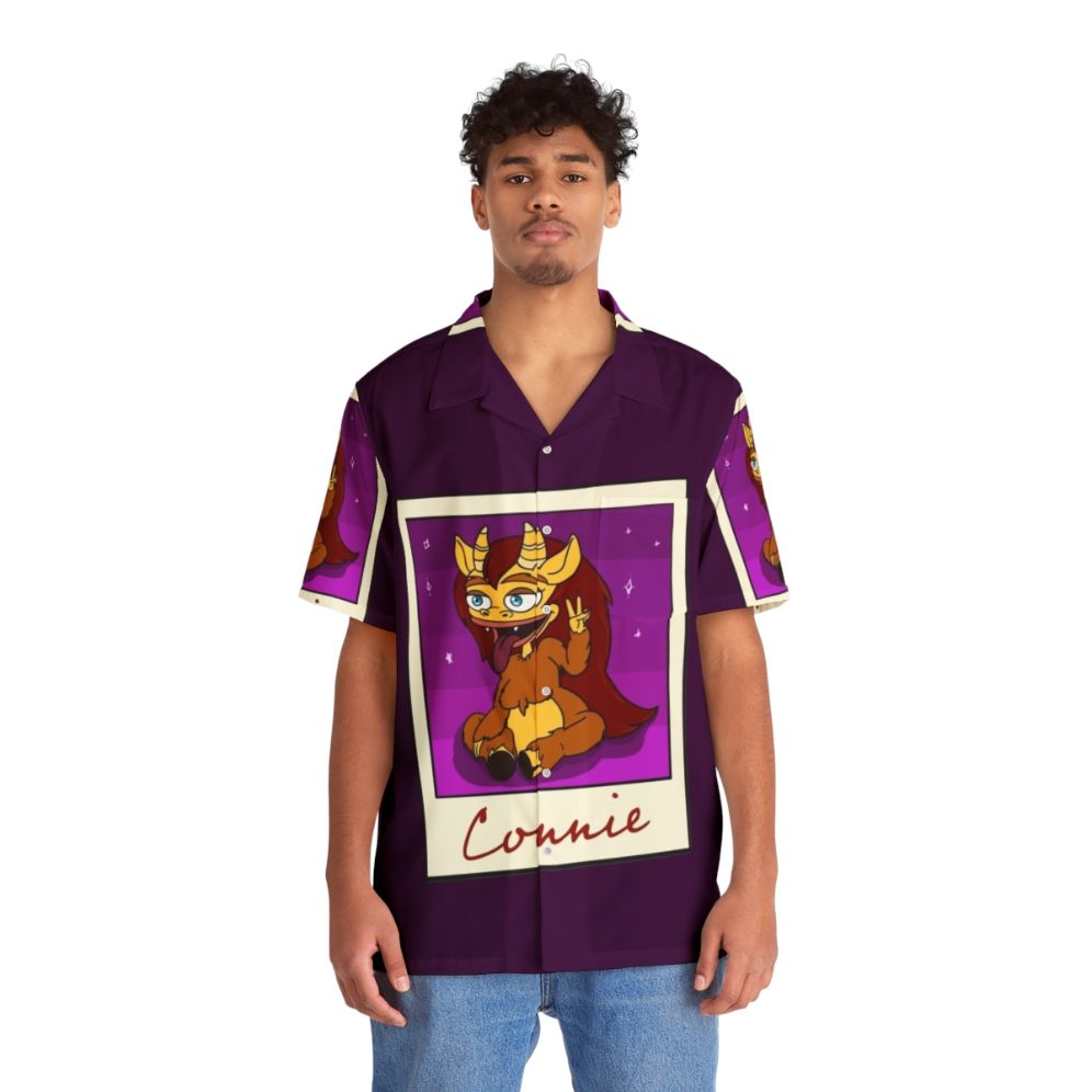 Big Mouth Hormone Monster Connie Hawaiian Shirt - People Front