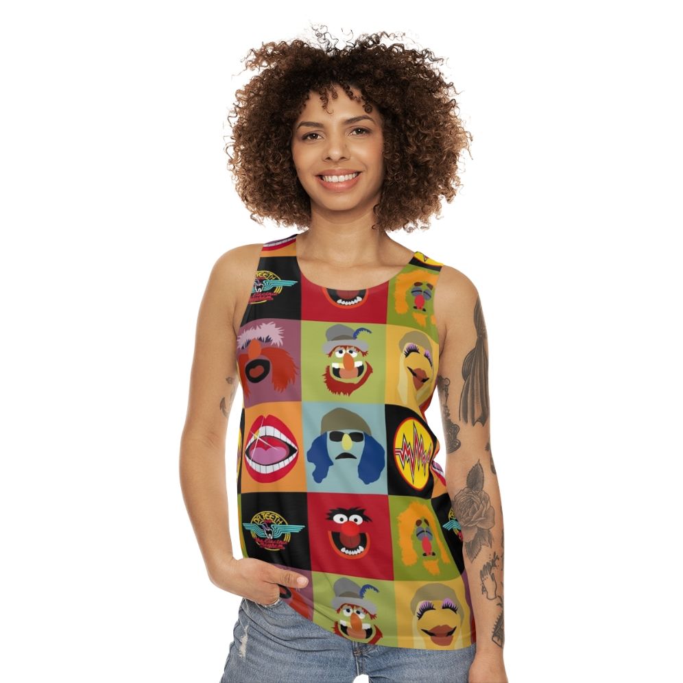 Muppets Electric Mayhem Ft Lips Unisex Tank Top - women