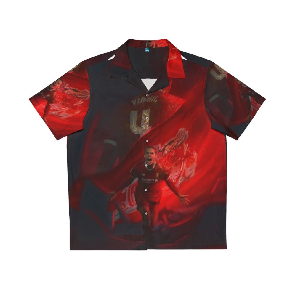 Virgil Van Dijk Illustration Art Hawaiian Shirt