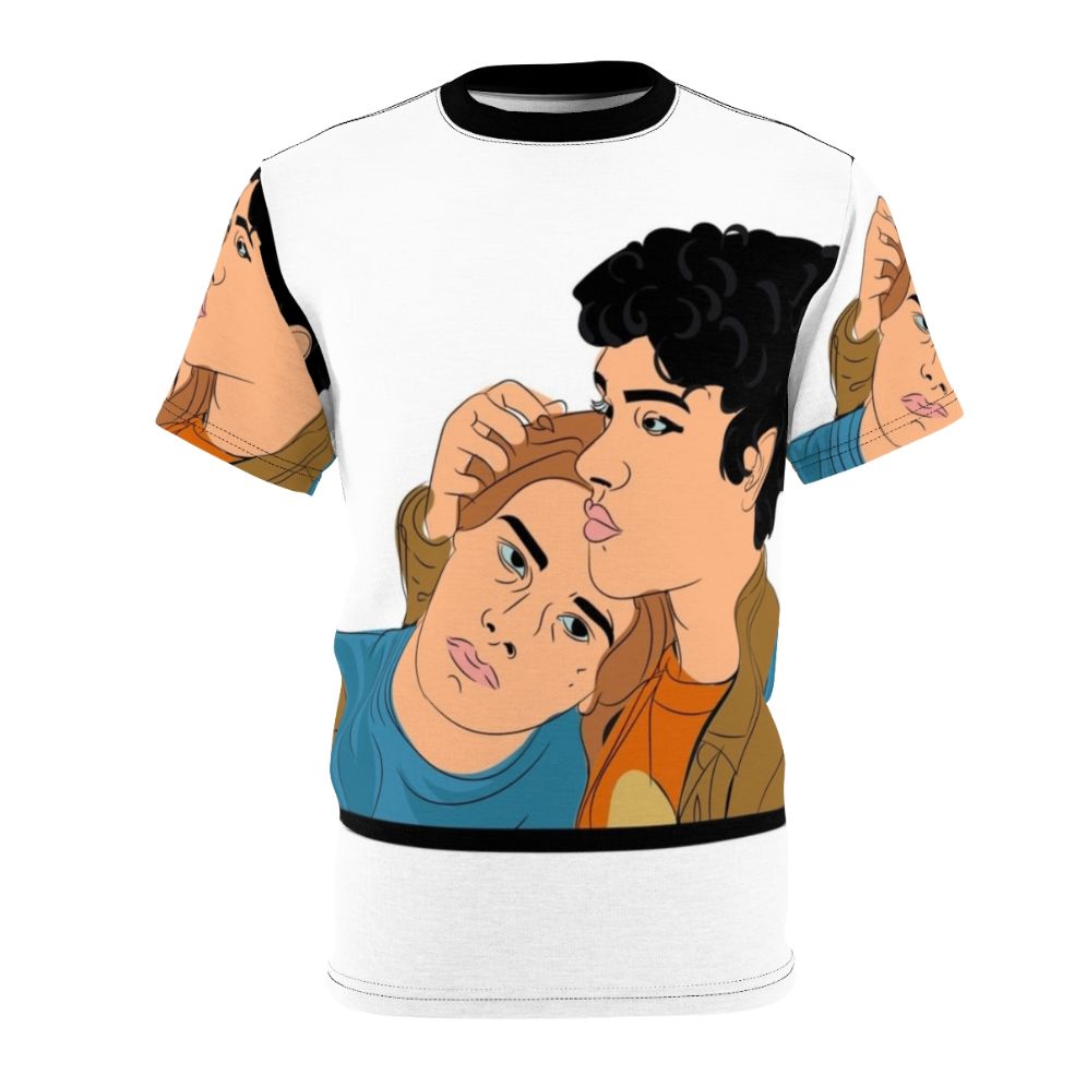 Young Royals inspired AOP T-shirt featuring main characters Simon and Wilhelm