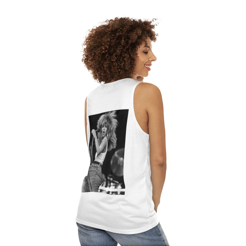 Tina Turner Inspired Unisex Music Fan Tank Top - women back