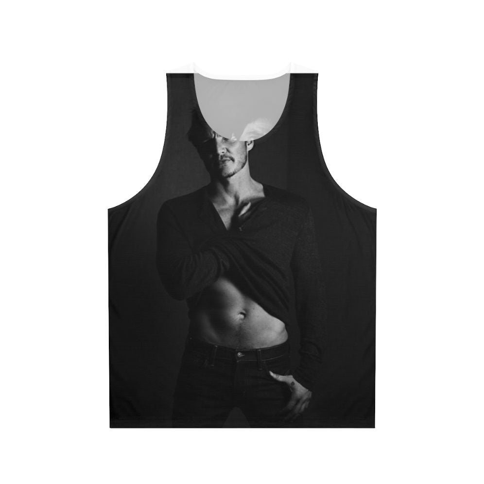 Pedro Pascal Black and White Unisex Tank Top