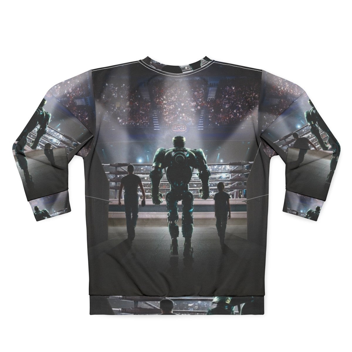 Real Steel Movie Graphic Print Sweatshirt - Back