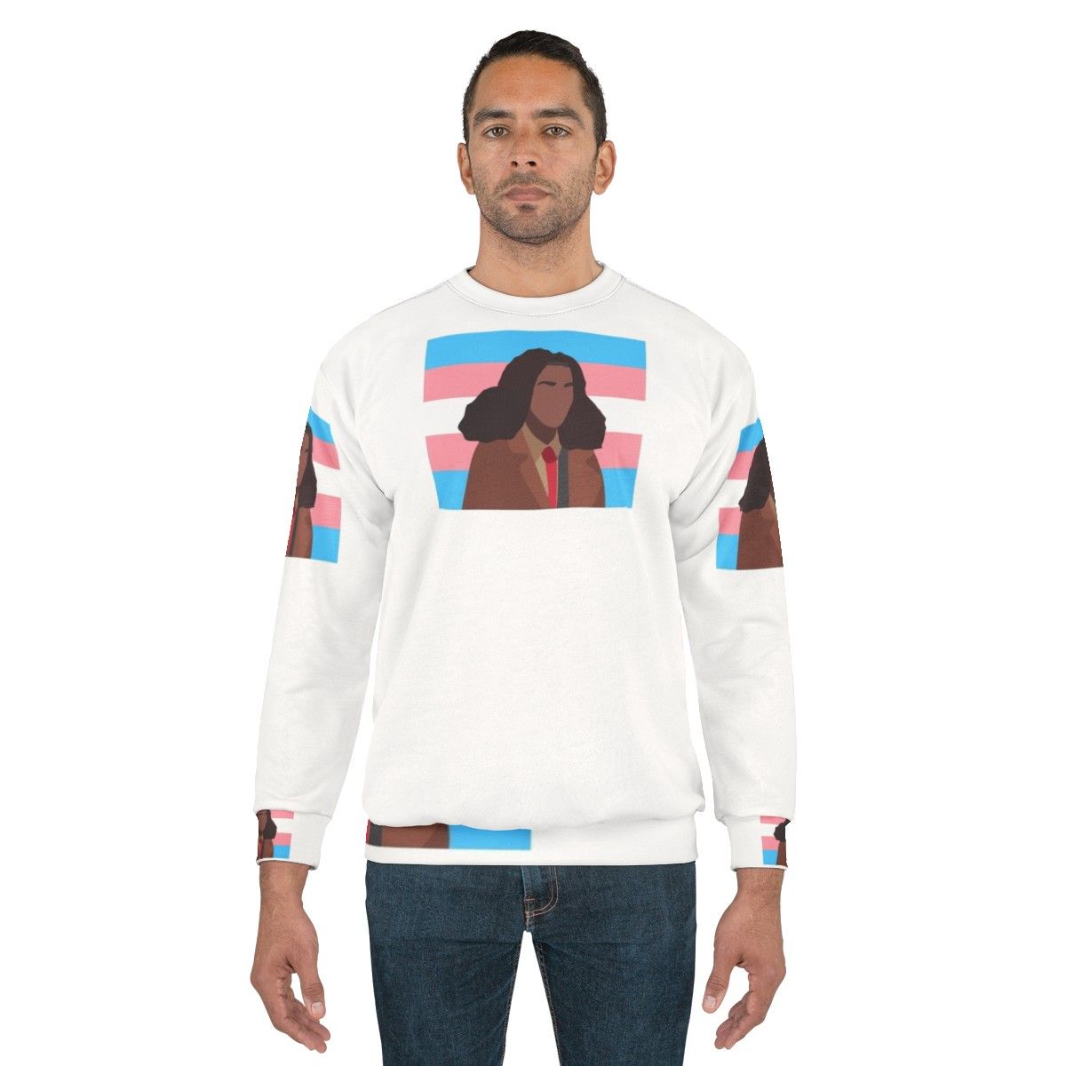 Elle Argent Trans Pride Flag Sweatshirt - men