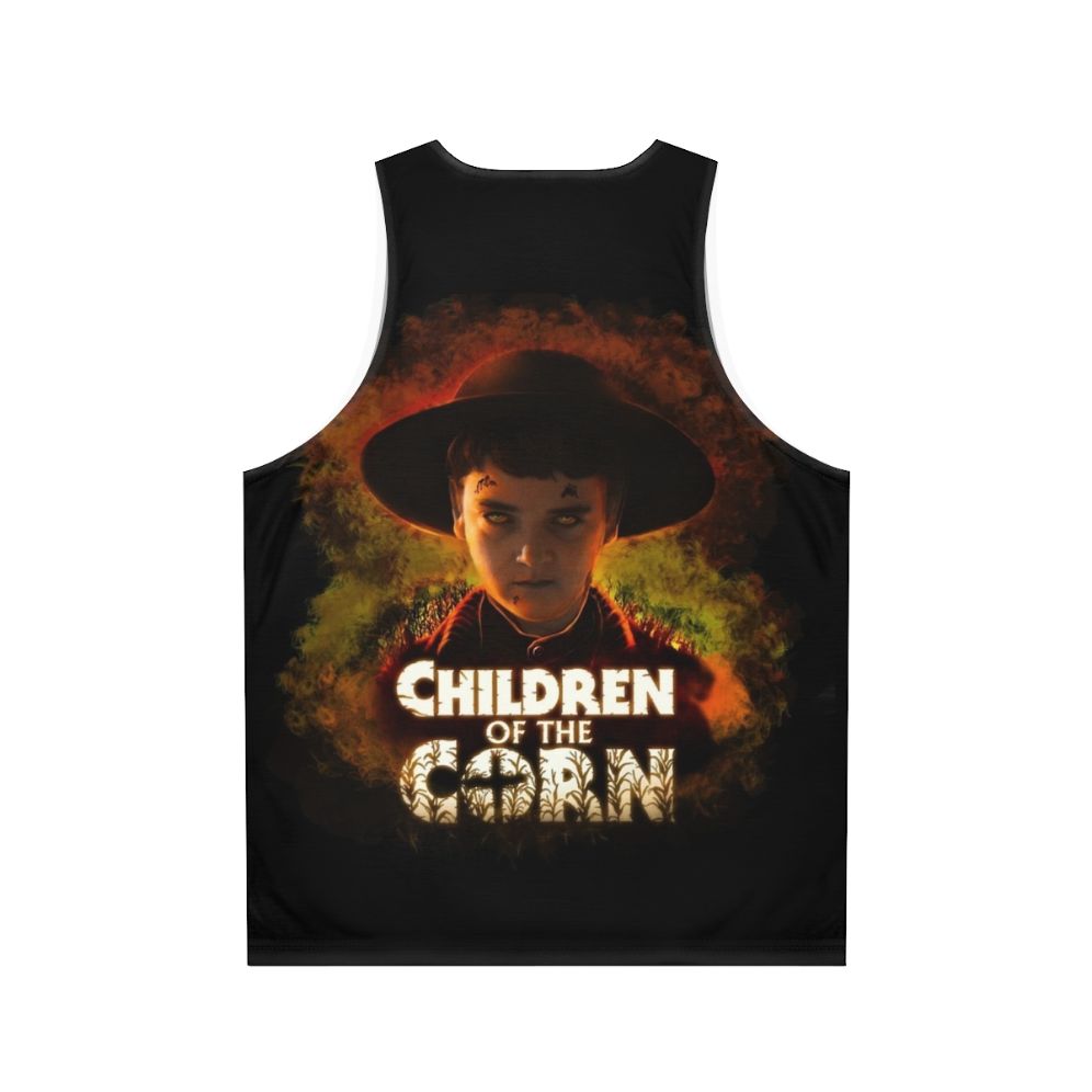 "Children of the Corn" unisex tank top for horror movie fans - Back