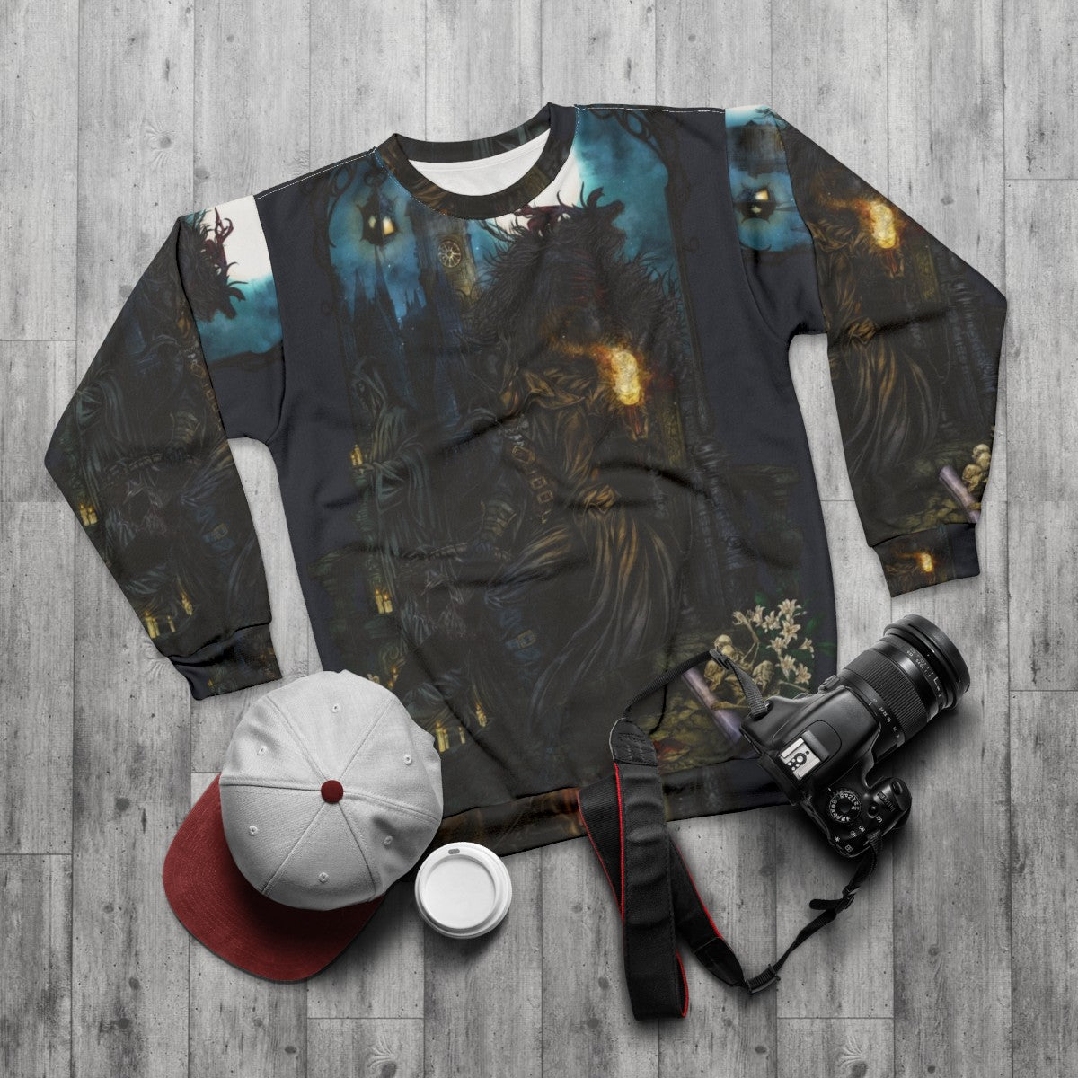 Bloodborne The Hunt Gaming Sweatshirt - flat lay