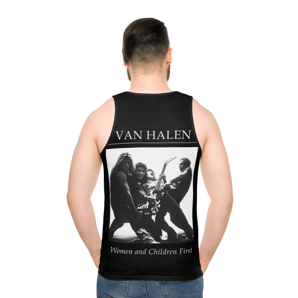 Vintage Classic Unisex Music Band Tank Top - men back