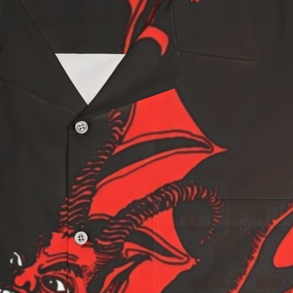 Goblin logo Hawaiian shirt for progressive rock fans - Detail