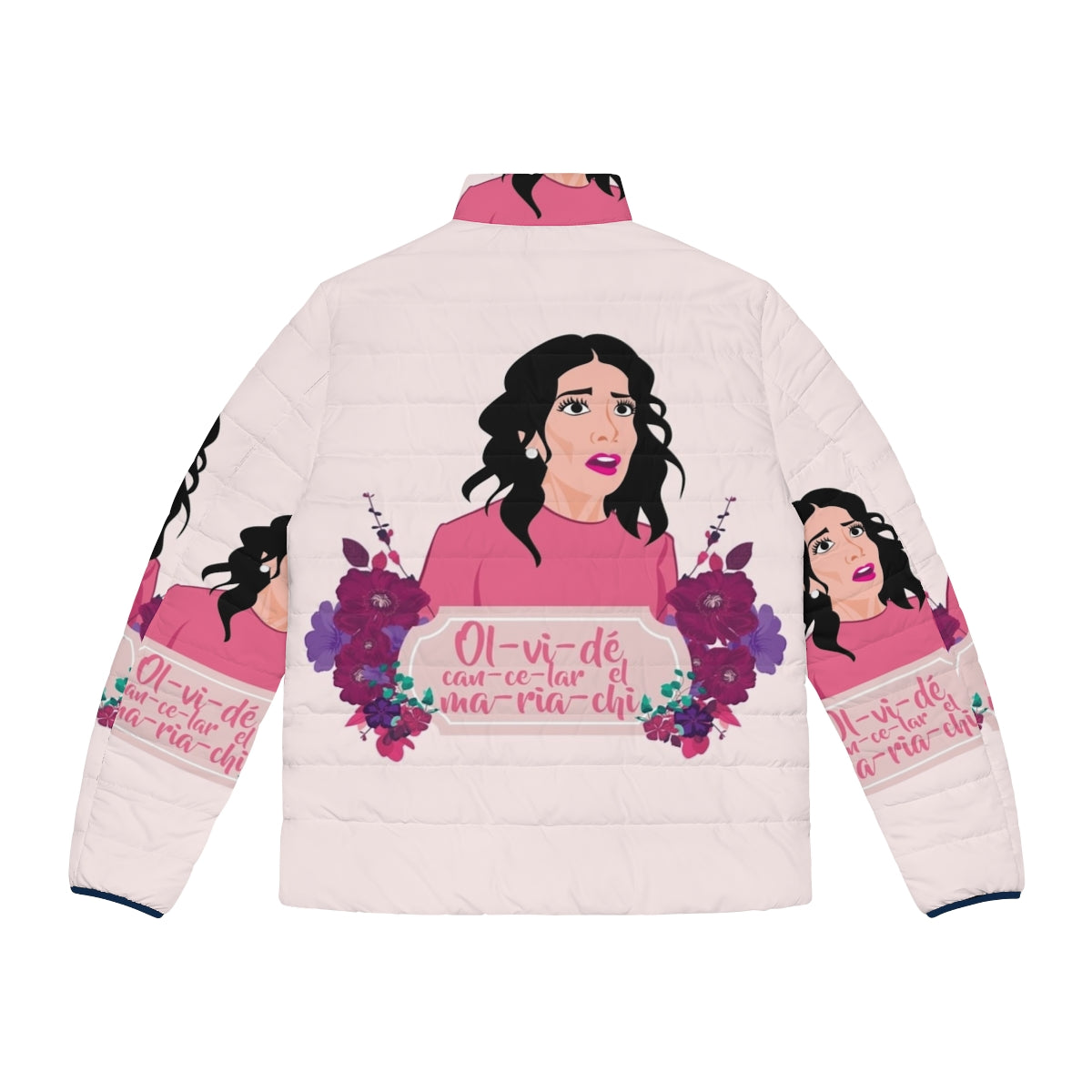 Mariachi-inspired puffer jacket from the Netflix series "The House of Flowers" - Back