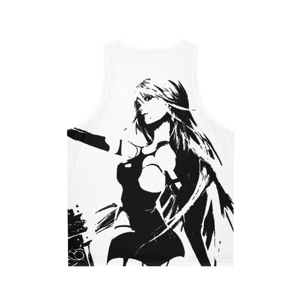 Weathered A2 Nier Automata Unisex Tank Top - Back