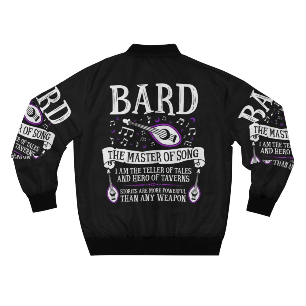 Bard Bomber Jacket - Dungeons & Dragons Inspired Design - Back