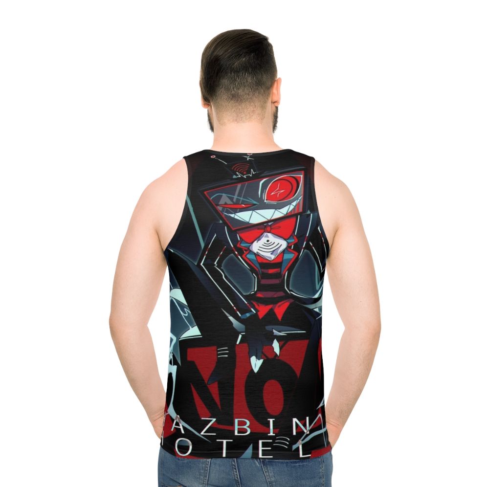 Hazbin Hotel Vox Unisex Graphic Tank Top - men back