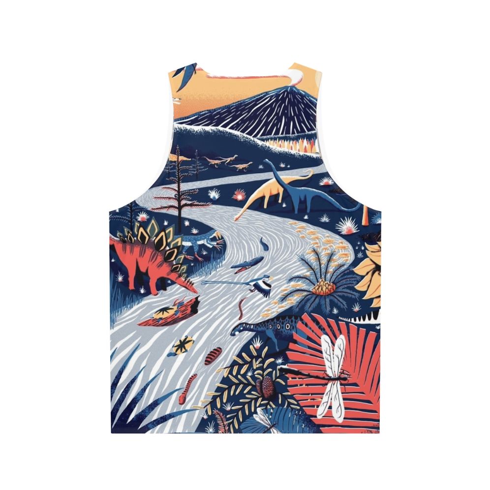 Unisex Jurassic Era Dinosaur Tank Top - Back