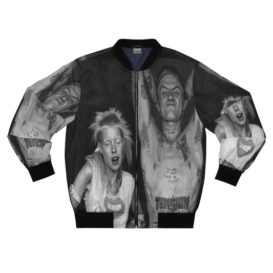 Die Antwoord inspired bomber jacket with zef design