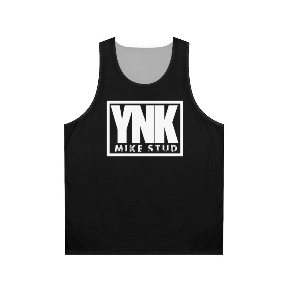 YNK Mike Stud Inspired White Unisex Tank Top