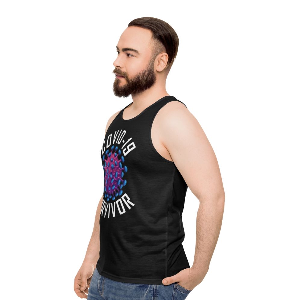 Unisex Covid 19 Survivor Tank Top - men side