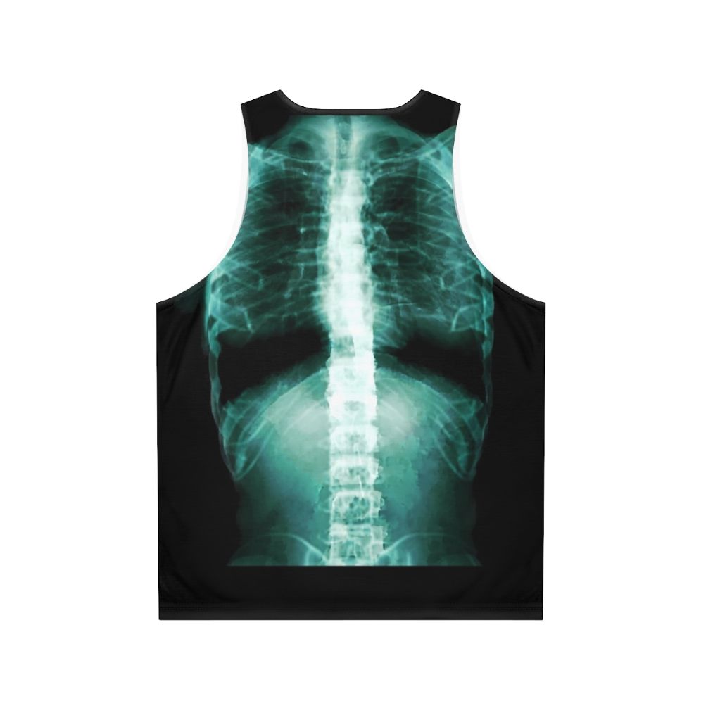 Unisex x-ray anatomy tank top with skeletal system design - Back