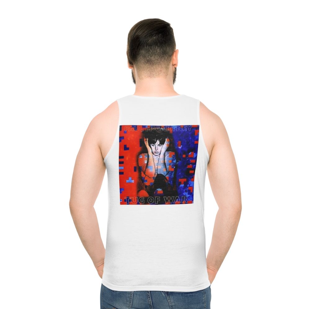 Mccartney Unisex Tank Top with Beatles Inspired Design - men back