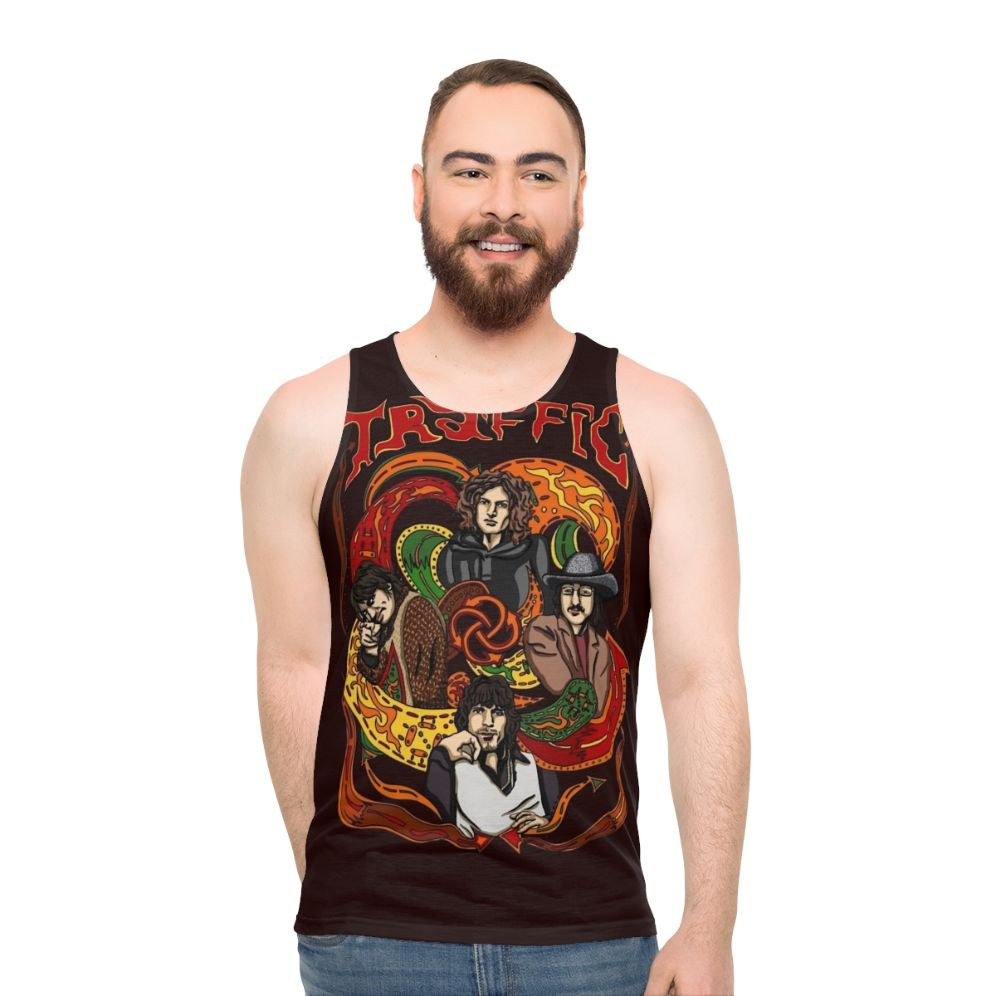 Traffic band unisex tank top with Steve Winwood - men